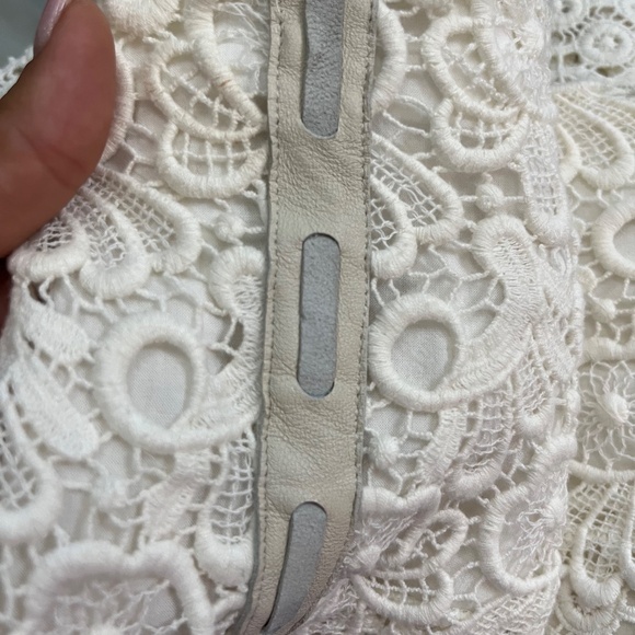 Maje Paris White Lace Mini Skirt with Sheer Details (FR 38 / US 6) - Picture 3 of 10